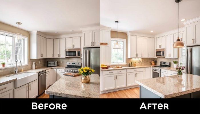 Before and after kitchen remodeling transformation Before and after kitchen remodeling transformation
