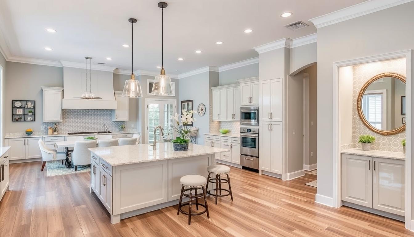 Completed residential kitchen and bath remodeling project in League City TX