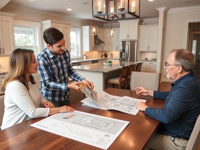 Kitchen design consultation with League City homeowners Kitchen design consultation with League City homeowners
