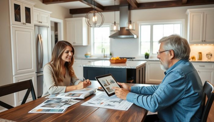 Kitchen remodeling consultation in Clear Lake Texas