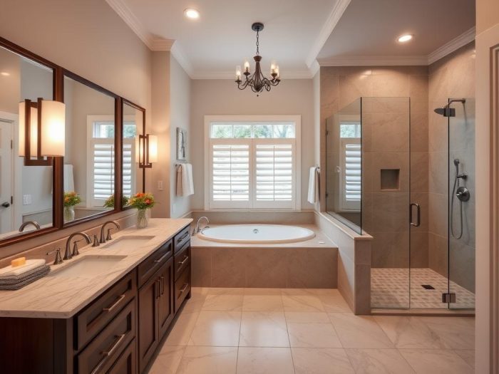 Master bathroom remodel with double vanity Master bathroom remodel with double vanity