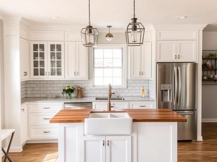 Modern farmhouse kitchen remodel in League City Modern farmhouse kitchen remodel in League City